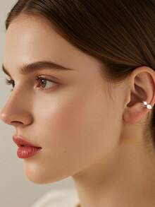 Natural Freshwater Pearl Clip-On Earrings, Unique High-End Earrings Gift For Girlfriend, Bestfriend - Multicolor - View 5