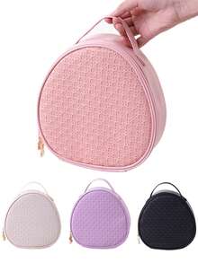 1个带提手的防水化妆包，大容量旅行化妆包，女士专用，可收纳化妆品、护肤品、洗漱用品、化妆刷等，适合商务旅行、度假、日常使用、节日庆典，波西米亚风格，也适合海滩、浴室和卧室使用。 - 多色 - 查看 2