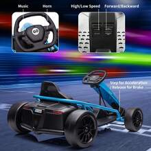 Kids Electric Vehicles - Blue - View 4