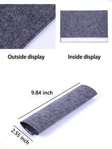 1pc Grey Felt Car Seat Belt Shoulder Pad Extender, All-Season Universal Car Safety Belt Shoulder Cover - A - View 6