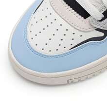 Adidas DROP STEP LOW 2.0 W Low-Top Sneakers, Comfortable Casual Lace-Up Athletic Shoes, 3.5cm Thick Sole, Daily Commute & Leisure - Light Blue/No. 1 Black/Light White - View 6