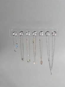 1个透明首饰收纳盒，适用于项链、手链、耳环和戒指 - 彩色 - 查看 7