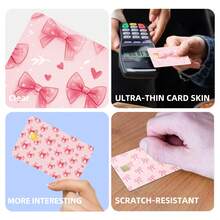 4pcs Colorful Credit Card Skin Stickers, Waterproof Scratch-Resistant Personalized Decorative Protective Film, Suitable For Credit Cards/Debit Cards/Transit Cards - C-multicolor - View 4