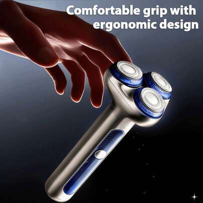 SKYWORTH Máy cạo râu và tỉa lông mũi 2 trong 1, pin dung lượng lớn 500mAh, chống nước IPX7, thích hợp sử dụng cả khi ướt và khô, có thể rửa sạch hoàn toàn, 3 lưỡi dao bằng thép không gỉ, khởi động tức thì chỉ với một lần chạm, màu xám titan cao cấp, thích hợp sử dụng trong vòi sen, giảm kích ứng da.