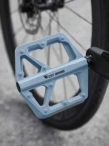 WEST BIKING 1对多色尼龙自行车脚踏，MTB超轻密封轴承耐用宽平防滑脚踏，防水双DU自行车脚踏配件 - 多色 - 查看 11