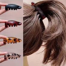 Bộ 2/4 kẹp tóc chuối chống trượt dành cho nữ - Phụ kiện tóc hình bầu dục cổ điển in họa tiết da báo, màu hổ phách và đen, giữ chắc tóc đuôi ngựa, búi tóc, tóc xoăn - Kẹp tóc thời trang, phù hợp cho hàng ngày và các dịp đặc biệt, dây buộc tóc dễ thương, kẹp giữ tóc đuôi ngựa, mùa hè, kỳ nghỉ, du lịch, phụ kiện đội đầu, lễ hội, sinh nhật. - Nhiều màu - Xem 12