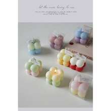 1pc Cute Bubble Candle, Ideal Birthday Gift, Handmade Creative Gift For Mother's Day, Also Suitable For Indoor Decor, Graduation Gift, And Gift For Women - Multicolor - View 10