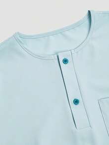 Bộ 3 món Agbada màu xanh dương dành cho nam giới, áo choàng thêu tinh tế, áo sơ mi Dashiki và quần cạp chun, bộ vest nam, trang phục truyền thống châu Phi phù hợp cho các nghi lễ, đám cưới, lễ hội văn hóa và các sự kiện, thời trang nam châu Phi, phong cách hoàng gia thanh lịch. - Màu xanh nhạt - Xem 9