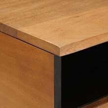 CROISSANCE Table basse Marron Clair 80 x 54 x 40 cm Bois d'acacia massif - Tabac - Voir 7