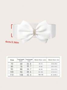 1 pieza Cinturón con hebilla con diseño de lazo, accesorio de moda para vestidos de mujer de talla grande para verano, escuela, otoño, Halloween - Beis - Ver 8