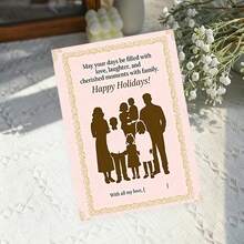 Customized Greeting Cards, Customized Family Cards, Customized Message Cards, Customized Gift Cards, Customized Postcards, Customized Message Cards, Suitable For Gatherings, Parties, Restaurants, Holidays - Family Greeting Card 10x14cm - View 9