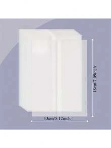 10pcs Blank Wedding Envelope Covers, Transparent Paper Invitation Envelope Liners, Ideal For Wedding Invitations, Cards, Envelopes, Parties - Multiple Styles - View 3