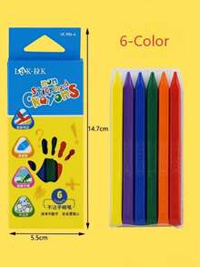 12支装巨型旋转蜡笔，12种颜色，可水洗，笔触顺滑，适合儿童、男孩、女孩进行涂色和绘画——互动性强，适合社交和家庭使用，热销产品，是送给男朋友、女朋友、生日或派对的完美礼物 - 彩色 - 查看 11