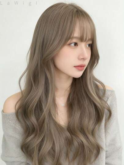 【国内発送・最短翌営業日お届け】MELISSYA（前髪付き）カーキベージュ / ふんわりエアリー質感 ｜ゆるめウェーブ｜ 前髪やや長め設計｜ 帽子コーデにおすすめ × 抜け感ギャル風スタイル × 軽くてストレスフリーな着け心地/耐熱合成髪、女性用、初心者向け、日常＆パーティー＆コスプレに最適、ローズネットキャップ（調節可能）、スムーズ＆多様なスタイル｜バレない｜自然 ｜レディース｜ おしゃれ ｜かわいいウィッグ ｜普段使い｜ ストレートウイッグ｜ フルウィッグ ｜通気性 ｜ 大人かわいい｜ ファッションウィッグ｜ 20代 30代 40代 50代｜レイヤーカット｜ レイヤー かつら