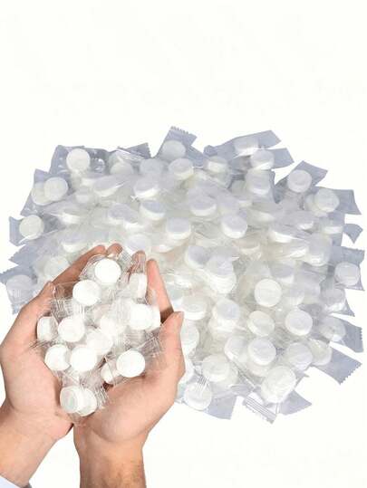 20 Pieces, Compressed Towel, Small Square Thickened, Portable Candy Cleaning, Disposable Compressed Face Towel