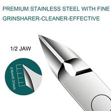 BAISIBANG High Quality Cuticle Trimmer Cuticle Nippers Stainless Steel Hangnail Remover Extremely Sharp Cutter Pedicure Manicure Toolchrome Plating Handle High Quality - Grey - View 9