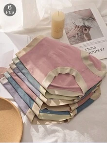 Paquete de 6 bragas de cintura alta sin costuras y con efecto moldeador, en colores surtidos - Multicolor - Ver 1
