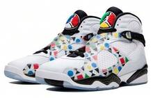Nike Air Jordan 8 Retro Quai 54 CJ9218-100 Unisex Shoes - Multicolor - View 2