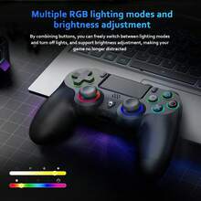 Wireless Controller Compatible With P4/Pro/Slim And PC - 1000mAh Battery, 6-Axis Motion Sensor, Audio Jack - View 2