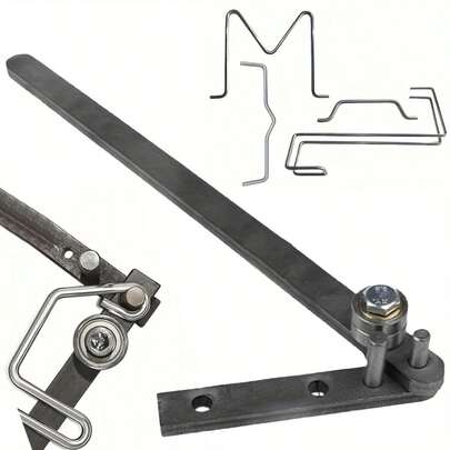 迷你台式手动弯管器 - 1/4英寸弯管器，带可调节杠杆，手持式钢棒弯管器，台式管道弯曲工具，适用于1/4英寸管道弯曲