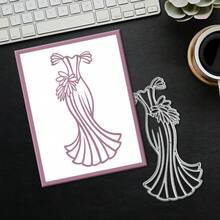 创意服装模具、DIY剪贴簿相册和压花模板、贺卡制作工具、卡片纸切割工艺品、礼品卡制作模板模切。 - 銀色 - 查看 3