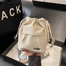 TIANDINGYU Ins Style Drawstring Bucket Bag, Casual Japanese Style Crossbody Bag, Lightweight Versatile Shoulder Bag, Minimalist Fashionable Street Casual Bag, Holiday Gift, Gift For Girlfriend - Multicolor - View 14