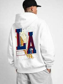 Oversized Sweatshirt L.A Los Angeles City Unisex Ref4723 - 白色 - 查看 1