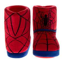 Marvel Spider Man Kids' Slippers Cozy, Plush, And Fun House Footwear (Toddler Sizes 5-10/ Little Kid Sizes 11-12) - Red - View 5