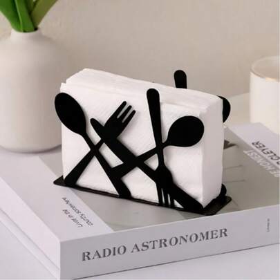 Soporte para toallas de papel con diseño de dibujos animados creativos, clip acrílico para servilletas para mesa de comedor, restaurante, cafetería, hotel