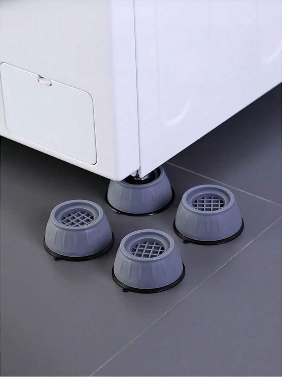 Anti-Vibration Pads For Washing Machine, Base Risers, Moisture-Proof Refrigerator Feet, Shock-Absorbing Covers, 8 Pcs/4 Pcs HHMI - 4 Pieces - View 1