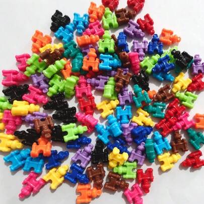 13mm 20 Pieces, 30 Pieces, 50 Pieces, Creative Castle Bead Acrylic Cartoon Accessories, Mobile Phone Chain Hanging Accessories, Keychain DIY Material