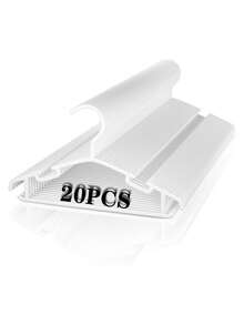 20 piezas de perchas para ropa de bebé, perchas de plástico para prendas de vestir de infantes, organizador de armario para bebés y niños - Multicolor - Ver 1