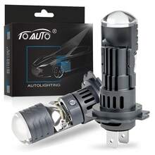 TOAUTO 2PCS H7 Led Projector Car Headlight Bulb Lens Canbus High-Power 100W 30000LM CSP Turbo Led Diode Bulb 12V - A - View 12