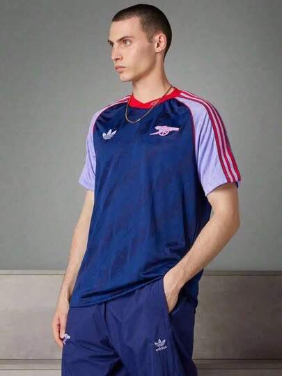 Adidas 阿迪达斯经典款舒适休闲复古运动短袖足球球衣/T恤 IS6505