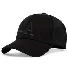 Letter Embroidery Baseball Caps Spring And Autumn Outdoor Adjustable Casual Hats Sunscreen Hat Sports Cap - màu đen - Xem 13