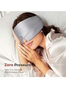 1个/2个装100%桑蚕丝奢华男女通用睡眠眼罩，可水洗重复使用，透气遮光，可调节，提供极致睡眠体验，适用于卧室、旅行、办公室、学校等场合，是馈赠家人、同事和朋友的理想礼物，眼罩可完全遮盖双眼，是旅行必备品。 - 多色 - 查看 21