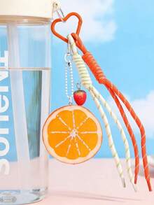 Girl's Lemon Slice Backpack Pendant Ins Style Fashion DIY Hanging Accessory Cute Small Fresh Bag Charm Gift - Orange - View 1