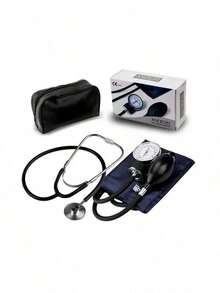 Handheld Upper Arm Blood Pressure Monitor With Stethoscope, Portable For Home Use - ALPS-GRAY - View 2