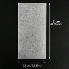 Bìa hồ sơ dập nổi 2D, khuôn dập nổi thủ công DIY cho sổ kế hoạch, họa tiết lá cọ, trái tim, vân gỗ, chấm bi, bàn cờ, khảm, bánh răng, đồng hồ, cây cối, trang trí nền cho album ảnh. - 2D dương tính - Xem 24