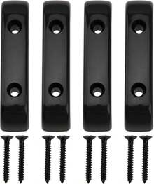 4 piezas Yootones Descansador de pulgar de plástico U200B compatible con Precision Fender Bass, Jazz Bass Guitar (Negro) - Blanco - Ver 2