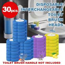 30个一次性马桶刷替换头，可替换清洁刷头，马桶刷替换头，方便使用的马桶刷替换头，日常礼物，清洁必备，节日礼物，返校礼物 - 刷頭 - 查看 3