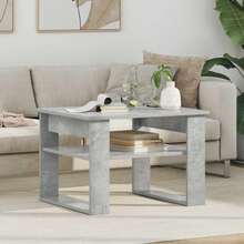 CROISSANCE Tavolino da salotto Grigio cemento 64 x 54 x 44 cm - Grigio - Visualizzare 1
