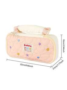 1pc Cute Rabbit Design Pencil Case, Upright Open Multi-Pocket Desk Stationery Box, Soft Pouch For Calculator, Notebook And Pens - Suitable For School, Office And Travel - For Students, Professionals, Men And Women - Multicolor - View 2