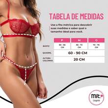 Mit. Lingerie Sexy Gringa Set: Underwire Bra And Adjustable Panties + Full Garter Belt - Burgundy - View 3