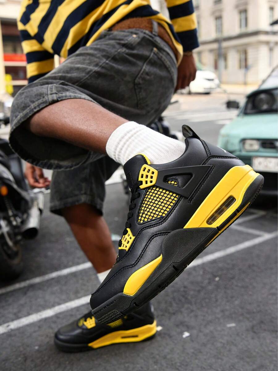 New Casual Sports Shoes For Men And Women, Styish And Breathable, Perfet For Outdoor Sports, $Hopping, Walking, Chrstmas, Irthdays, And As A Gift. - 黑色 - 查看 1