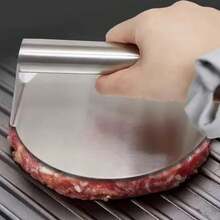 Prensa de Acero Inoxidable para Hamburguesas, Molde Circular para Carne, Accesorios de Cocina para Carnes Frías BN4T - 1 pieza - Ver 8