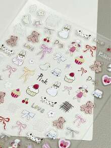 1 pieza Protector de lente de vidrio templado con diseño creativo de flor y estrella de dibujos animados, película de vidrio templado adhesiva compatible con iPhone 11 Pro Max/12 Pro Max/13 Pro Max/14 Pro Max/15 Pro Max/16 Pro Max/17 Pro Max, regalo de primavera para fiesta de cumpleaños - Multicolor - Ver 6