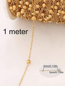 1米不锈钢珠链，适合DIY制作项链和手链等首饰 - 鏈條 - 查看 11