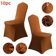 Waterproof Spandex Chair Covers, Elastic Dining Chair Slipcovers, Removable & Washable Polyester Outdoor Chair Covers, Suitable For Party, Banquet, Wedding Events, Hotel (Multiple Classic Colors), Multi-Functional Elastic Polyester Spandex Chair Covers For Dining, Party, Wedding, Banquet And Other Occasions - one-size - View 30