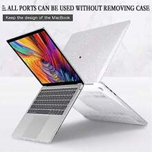 Compatible With MacBook Air 13.6 Inch 2025 2024-2022 M4 M3 M2 A3240 A3113 A2681, (100% Matching High-Definition Transparent Anti-Scratch, Air 13.6 Inch Starry Sky Transparent Protective Case) - View 8